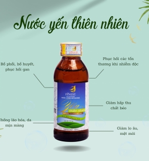 Nước Yến Thiên Nhiên FINEST Không Đường - Hộp 5