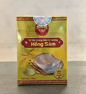 Nước yến 25% Khánh Hòa - bổ sung hồng sâm (hủ)