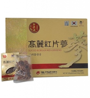 Hồng sâm khô thái lát Daedong Hàn Quốc 